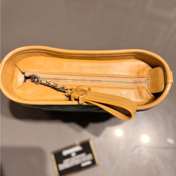 Chanel Green and Tan Quilted Small Gabriel Bag - Picture 13 of 13